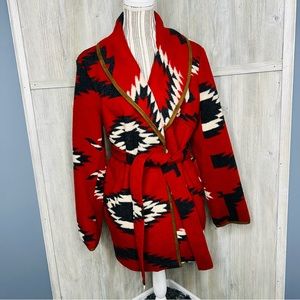 Black Mountain Aztec Western Wrap Jacket